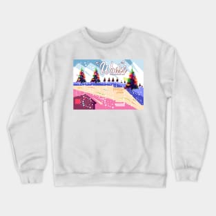 Winter in WPAP pop art Crewneck Sweatshirt